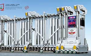 天下第一門(mén)001A不銹鋼伸縮門(mén)