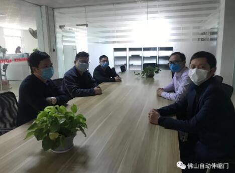 協(xié)會(huì)秘書處走訪建業(yè)門業(yè)