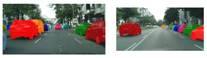 該國際競賽數(shù)據(jù)集的實(shí)例分割效果