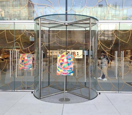 德國BLASI(博思)水晶玻璃旋轉門國內首裝 助力北京三里屯蘋果專賣店