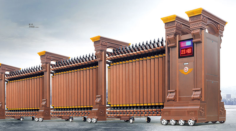 耀系390B（古銅金）鋁合金伸縮門