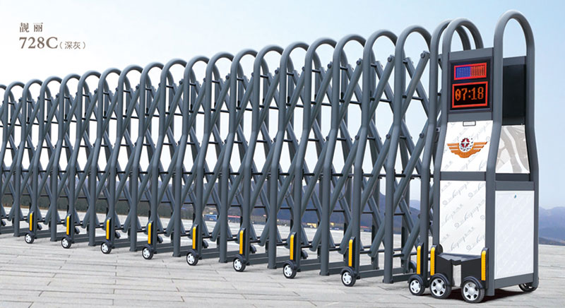 靚麗728C（深灰）鋁合金伸縮門