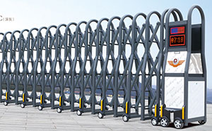 鋁合金伸縮門(mén) - 靚麗728C（深灰）鋁合金伸縮門(mén)