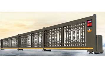 電動(dòng)平移門(mén) - 智能伸縮平移門(mén)909A(深咖）