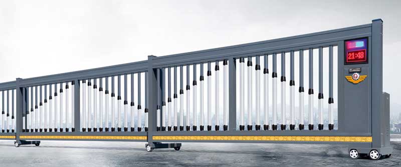 智能伸縮平移門909D(深灰）