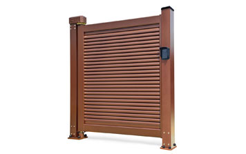 廣告小門 - 人行通道快速平開門【100柱】K2-B3（紅古銅）