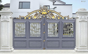 鋁藝大門 - 盧浮魅影-皇家-LHJ17123鋁藝大門