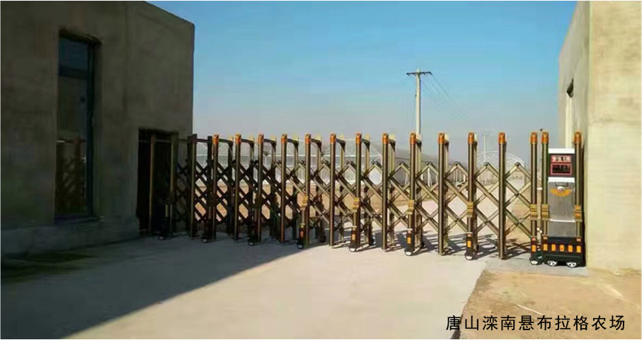 唐山灤南懸布拉格農(nóng)場伸縮門工程案例 - 中出網(wǎng)-智能出入口與停車充電門戶