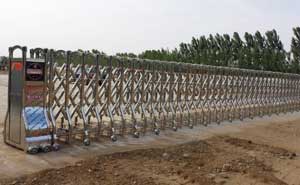 石家莊定州市政六公司造橋廠(chǎng)伸縮門(mén)案例