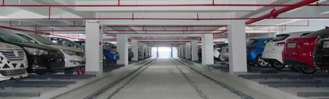 上海汽車(chē)集團(tuán)整車(chē)倉(cāng)儲(chǔ)立體車(chē)庫(kù)案例 - 中出網(wǎng)-智能出入口與停車(chē)充電門(mén)戶