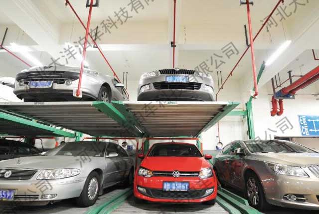 兩層后懸臂升降橫移立體車庫(kù)
