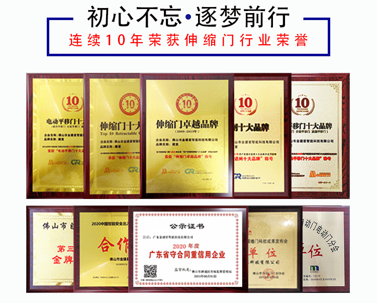 建星智能作為26年的伸縮門品牌，在伸縮門行業(yè)的六個(gè)核心競(jìng)爭(zhēng)力