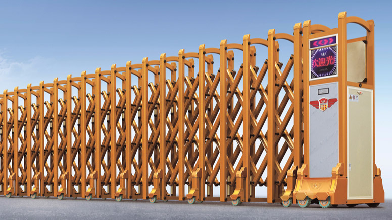 電動伸縮門 - 金建星JX-金星500土豪金廠房伸縮門