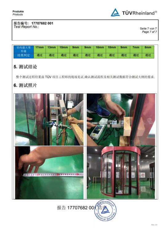 獲得德國TUV認證機構的檢測報告！