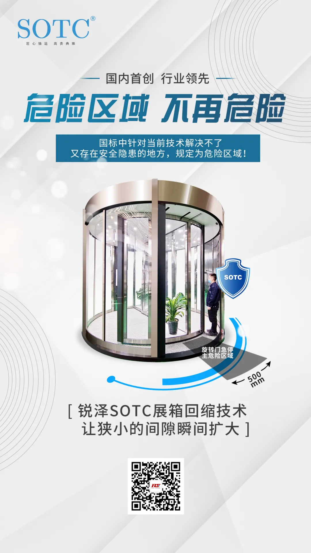 SOTC兩翼展箱回縮不夾人自動(dòng)旋轉(zhuǎn)門