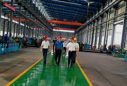 江蘇晶陽集團吳總一行蒞臨江蘇國強參觀指導