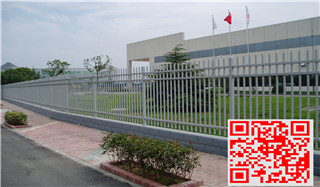 無錫松下能源B型方管柵欄案例 - 中出網(wǎng)-智能出入口與停車充電門戶