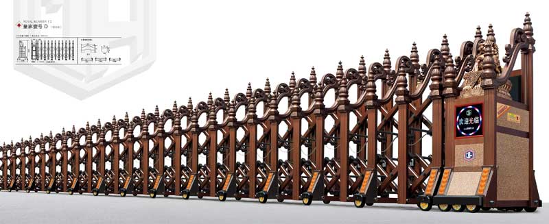 鋁合金伸縮門(mén)-皇家壹號(hào)D