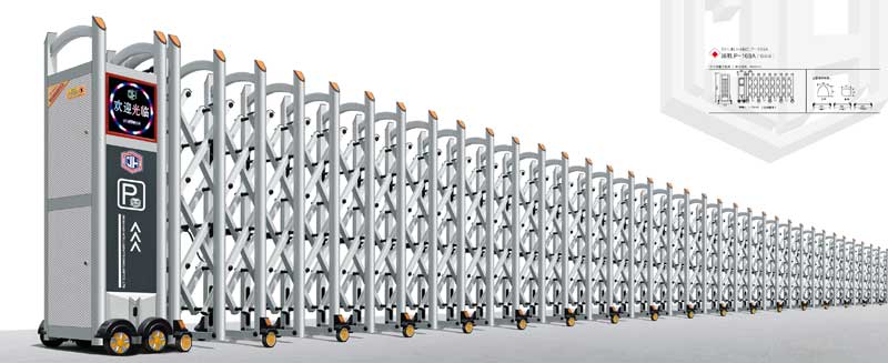 鋁合金伸縮門-順航P-168A