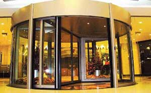 二翼式自動旋轉門