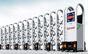 鋁合金伸縮門 - 豪邁1766-A（銀白）鋁合金伸縮門