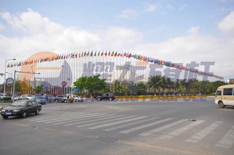 海南三亞美麗之冠旗桿案例 - 中出網(wǎng)-智能出入口與停車充電門戶