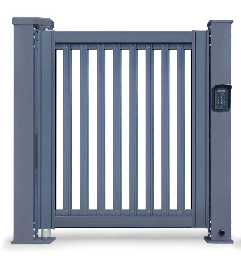 人行通道快速平開門【150柱】K2-A1（深灰）