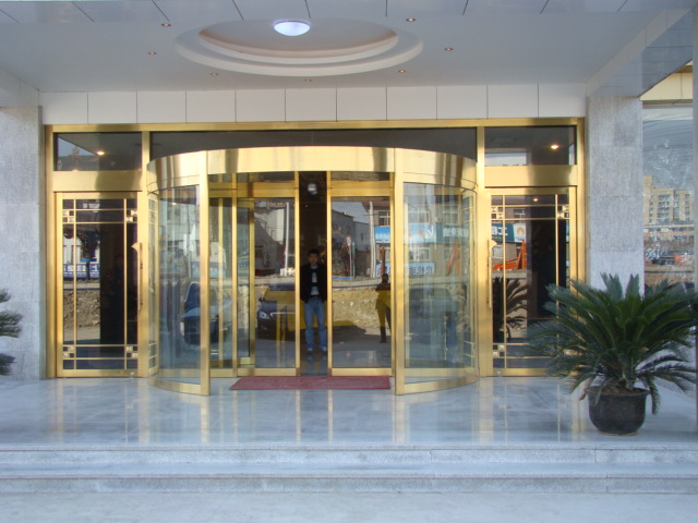 不銹鋼304拉絲兩翼旋轉(zhuǎn)門(mén)