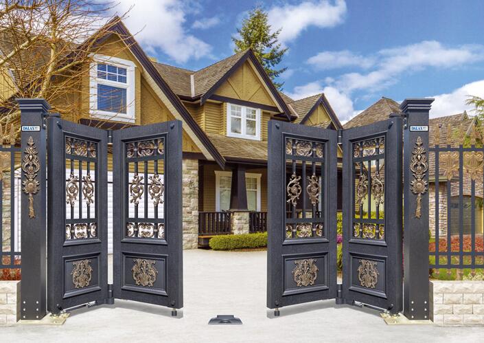 智能懸浮折疊門719C（黑蟒紋）