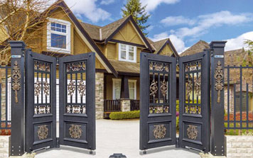 智能懸浮折疊門719C（黑蟒紋）