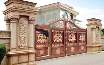 鋁藝大門 - 鋁藝庭院門808B