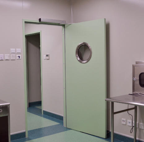 鋼質平開自動門