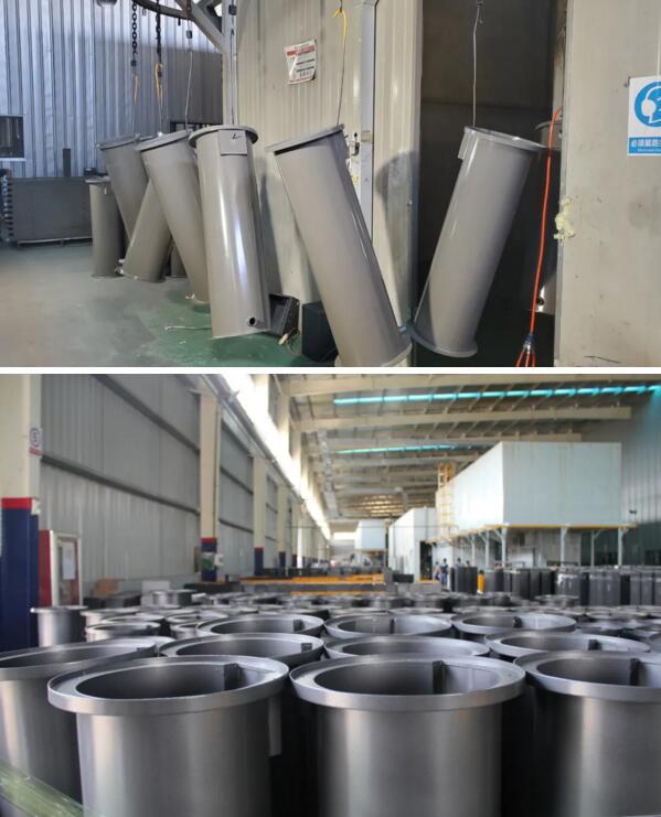 升降柱柱體采用機器人焊接