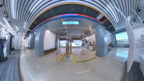 智慧云停車(chē)場(chǎng)景（VR視角）