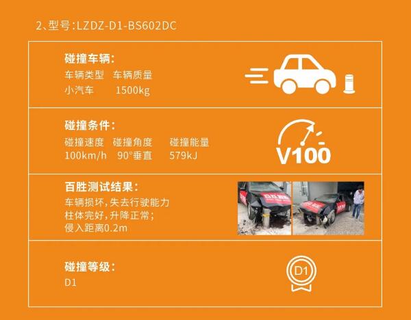 36V直流電動(dòng)升降地柱B級(jí)碰撞測(cè)試