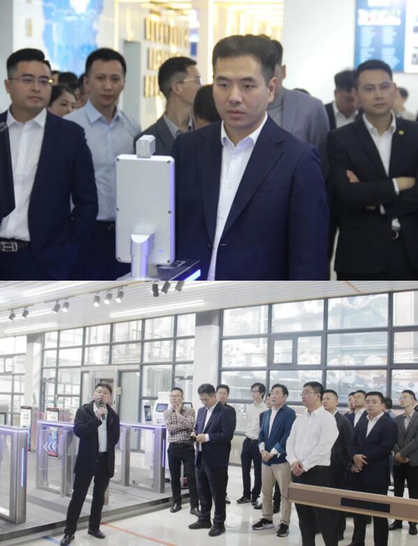 公司陪同人員向江西省委、省青年企業(yè)家協(xié)會(huì)嘉賓展示、講解了百勝城市級(jí)智慧停車解決方案的落地、應(yīng)用