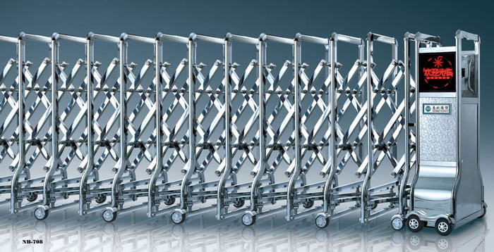 南北德信NB-708不銹鋼伸縮門(mén)