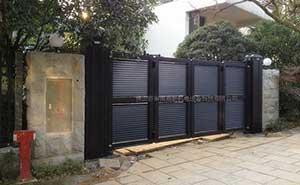 桂林5號公館智能無軌懸浮門工程案例