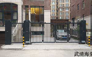 武清海棠灣智能懸折門案例