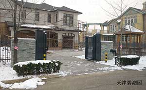 天津碧湖園智能懸折門案例