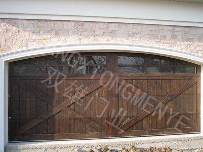 北美風情實木車庫門