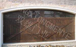 北美風情實木車庫門