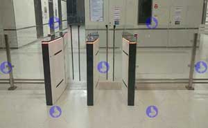 青島松立集團高檔速通門案例