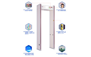 AT300DT通過式紅外測溫型金屬探測安檢門