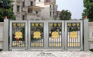 別墅大門 - 鋼藝折疊門-GY-1002