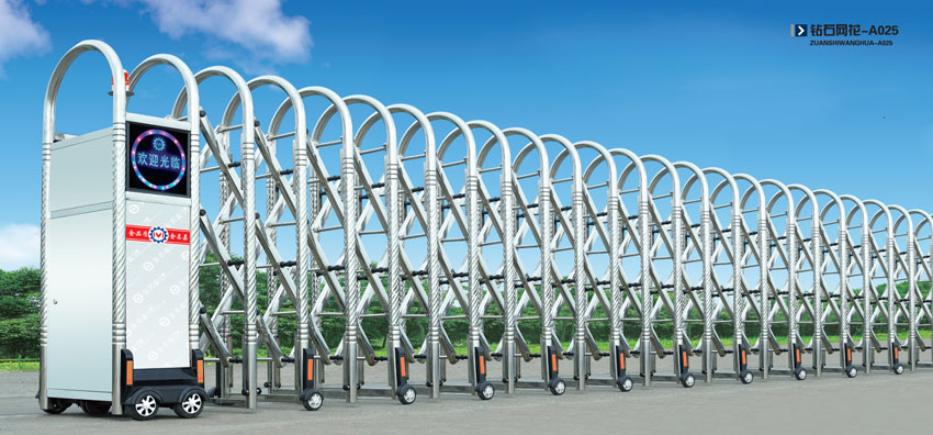 鉆石網(wǎng)花-A025電動伸縮門