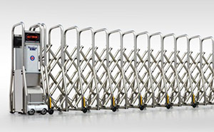 不銹鋼伸縮門 - 電動門曲美系列SQMES不銹鋼伸縮門