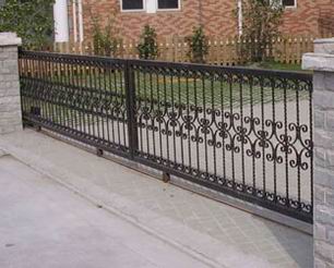 鐵藝電動(dòng)平移門