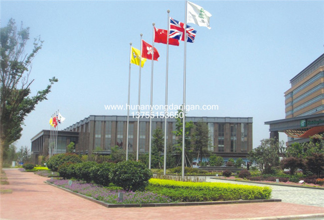 常州萊蒙城大酒店旗桿案例 - 中出網(wǎng)-智能出入口與停車充電門戶