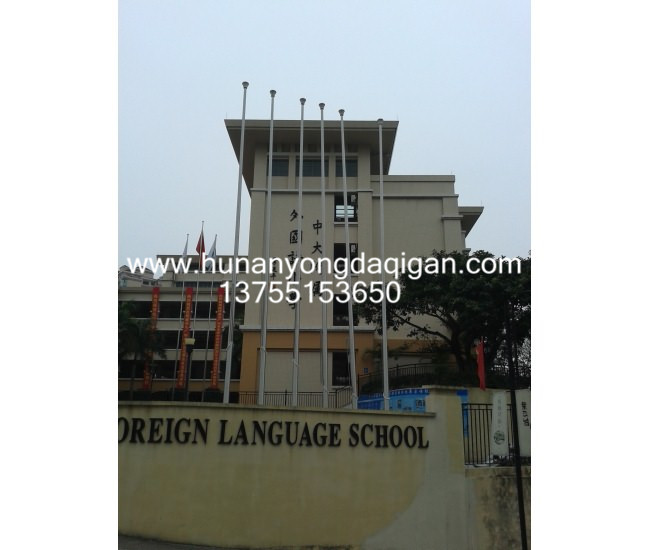 廣州外國語小學旗桿案例 - 中出網(wǎng)-智能出入口與停車充電門戶